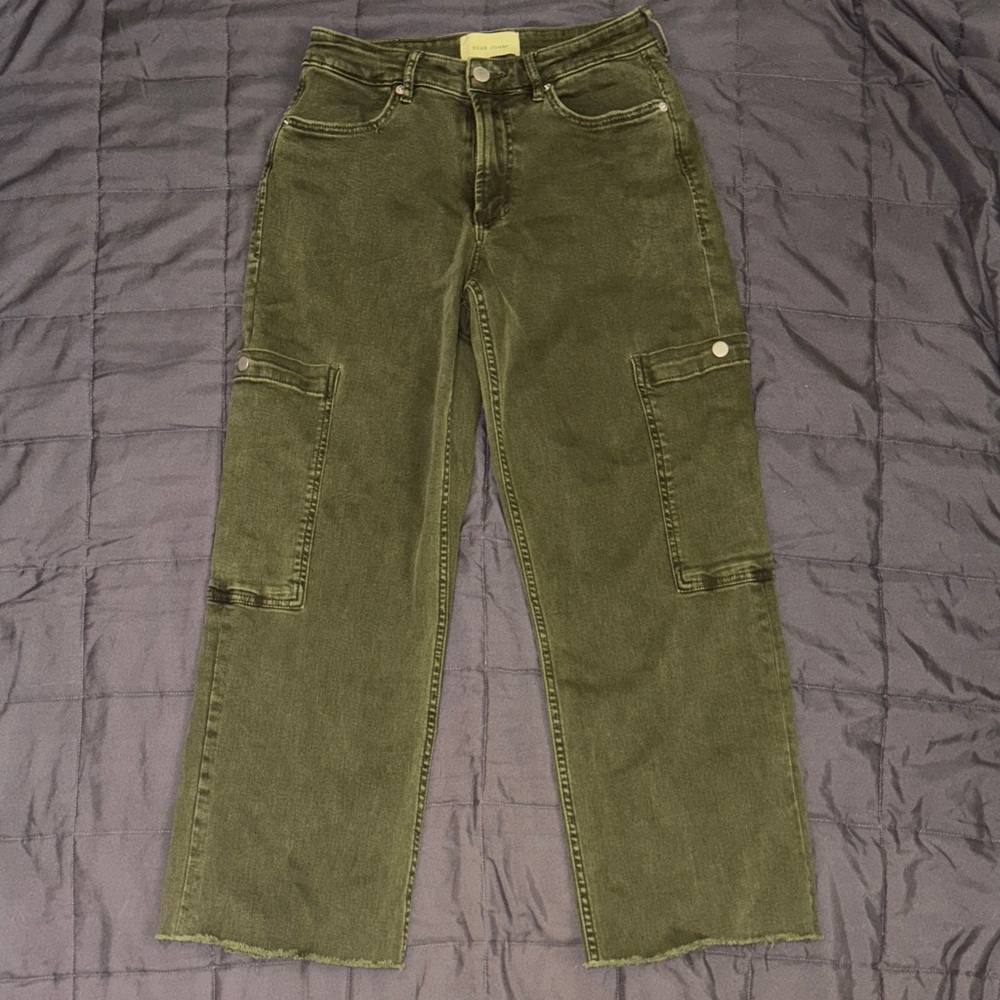 Dear John Women's Straight Leg Jeans - Army Green